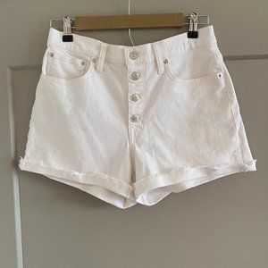 J. Crew White Denim Shorts